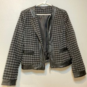 For Cynthia Houndstooth Blazer